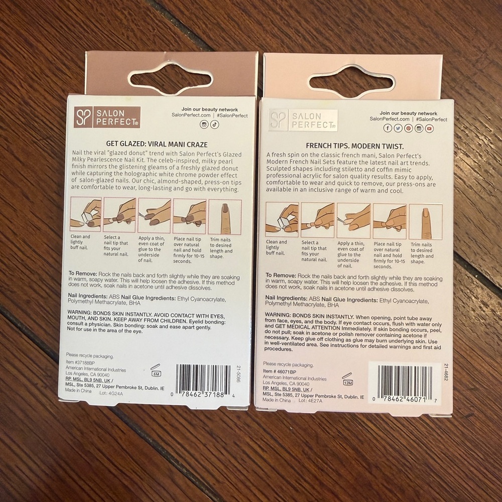Set of 2 Salon Perfect Press-On Nails - Picture 2 of 2